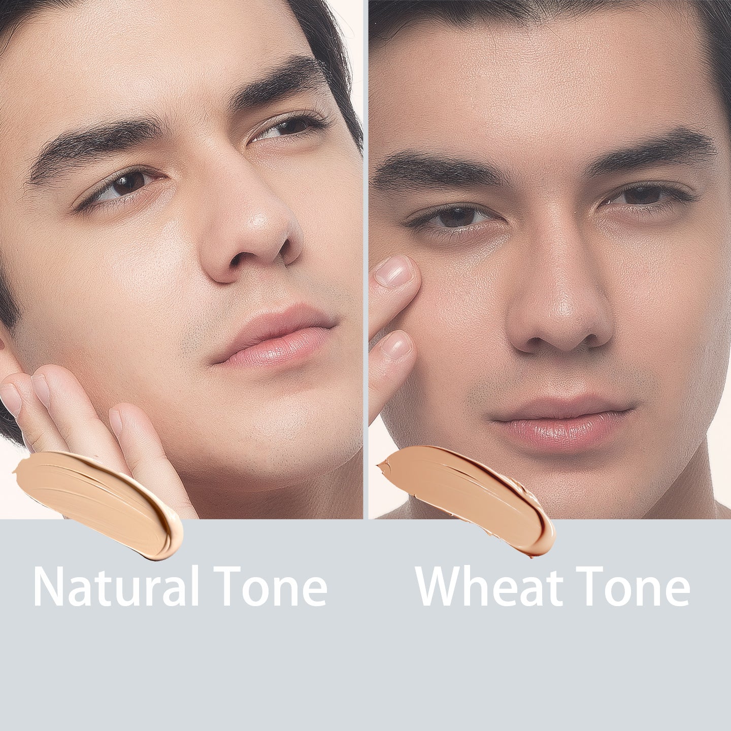 ChettiRouge Men’s BB Cream Natural Tone Up Concealer,Liquid foundation. Non-ashy White, One-Swipe Handsome Bare Skin Makeup, 50g